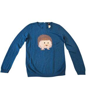 NWT Talbots Hedgehog Crew Neck Wool Blend Sweater Women's Petite Small